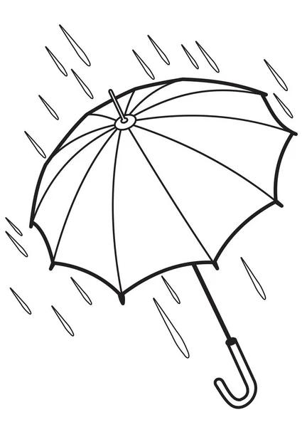 Konturen av paraply — Stock vektor