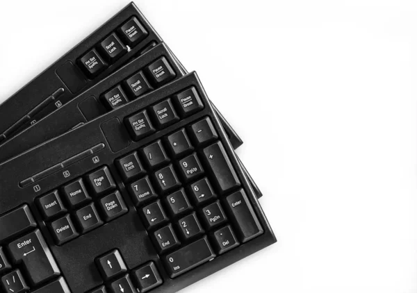 三块计算机键盘 — 图库照片