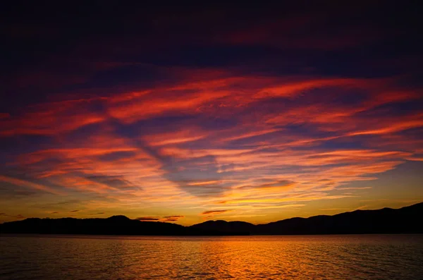 lake maggiore on Sunset