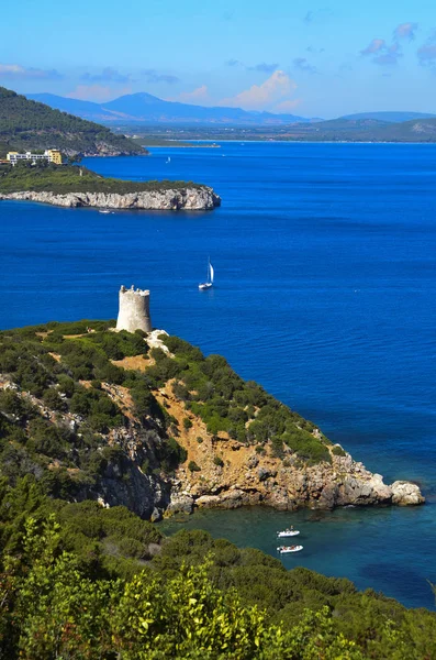 Sardegna'nın manzara arka plan