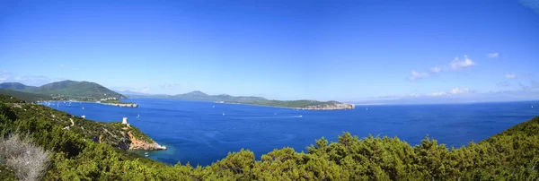 Sardegna'nın manzara arka plan