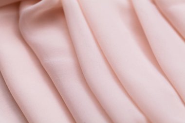 Pembe ışık kumaş, kumaş, tekstil kıvrımlar, bezleri, kırışıklıklar bir sürü