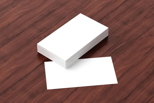 Business cards blank mockup - template, 3D illustration — Stock Photo, Image