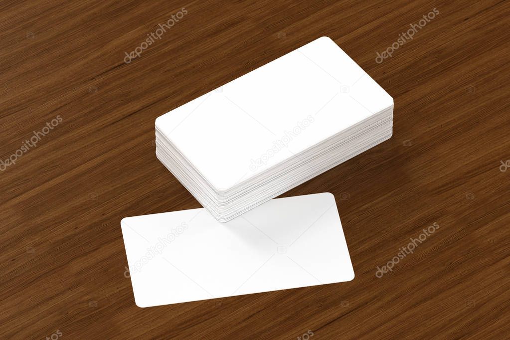 Business cards blank mockup, 3D illustration