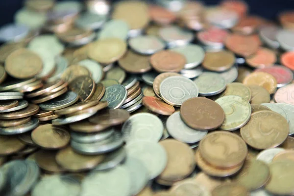 Enorme stapel van de Bulgaarse munten — Stockfoto