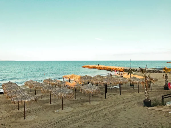 Pomorie, Bulgaria - Vista del paisaje marino . —  Fotos de Stock