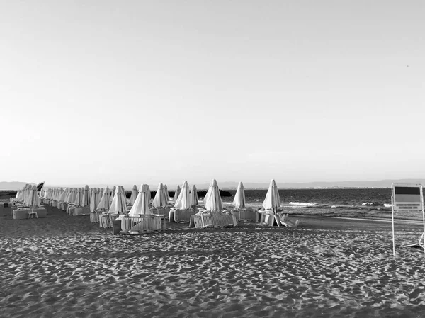 Pomorie, Bulgarije - weergave van zeegezicht. — Stockfoto