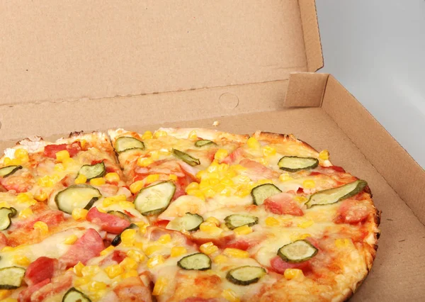 Delicious fresh pizza - color image — Stock Photo, Image