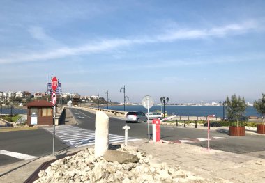 Nesebar, Bulgaristan - 06 Ekim 2017: Tatil beldesi ve antik kent Nesebar Bulgaristan.