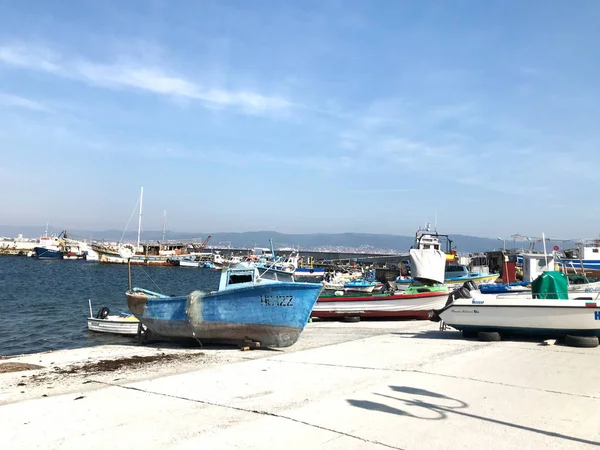 Nesebar Bulgária Outubro 2017 Resort Beira Mar Antiga Cidade Velha — Fotografia de Stock