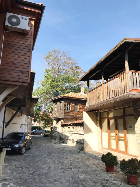 Nesebar Bulgaria October 2017 Seaside Resort Ancient Old Town Nesebar — Stock Photo, Image