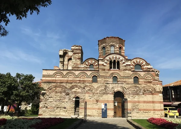Nesebyr Bułgaria Października 2017 Chrystusa Pantokratora Kościoła Unesco Światowego Dziedzictwa — Zdjęcie stockowe