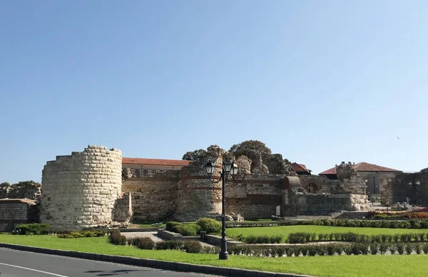 Nesebar Bulgaria October 2017 Western Fortress Wall Unesco World Heritage — Stock Photo, Image