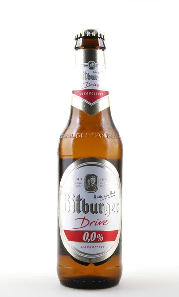 Pomorie, Bulgaria - October 27, 2017: Beer isolated on white background. — Stock Photo, Image