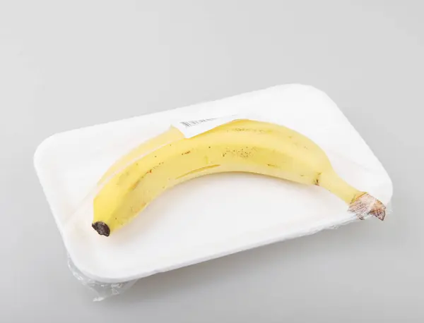 Banana Fresca Imballaggio Immagine Colori — Foto Stock