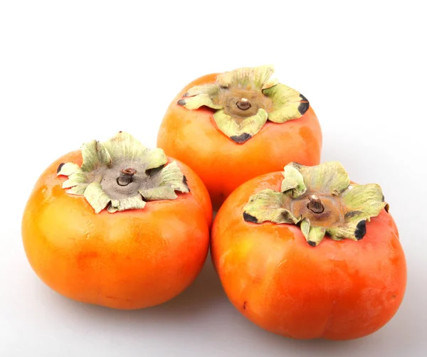 Świeże Dojrzałe Persimmons Kolor Obrazu — Zdjęcie stockowe