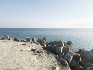 Mavi deniz arka plan - renkli görüntü