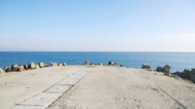 Mavi deniz arka plan - renkli görüntü