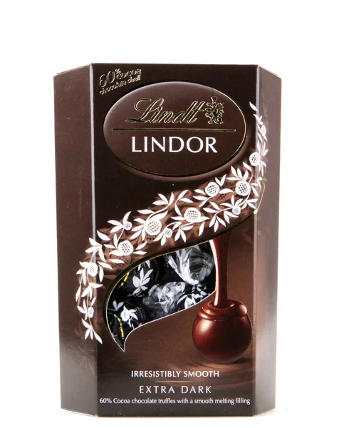 Pomorie Bulgarie Janvier 2018 Une Boîte Truffes Chocolat Lindt Lindor — Photo