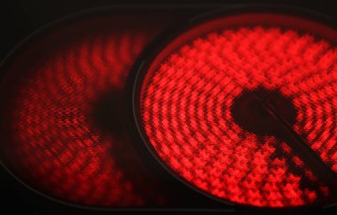 Sıcak elektrikli Ocak - renkli görüntü