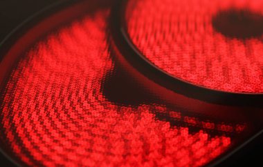 Sıcak elektrikli Ocak - renkli görüntü