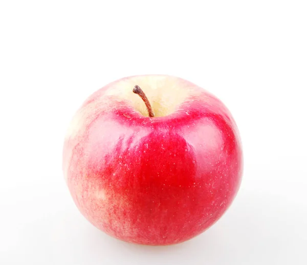 Pomme Rouge Isolée Sur Blanc — Photo