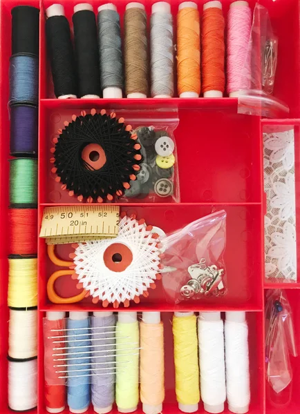 Close Sewing Box — Stock Photo, Image