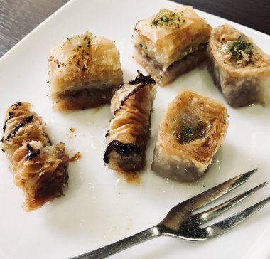 Geleneksel Arap tatlı Baklava