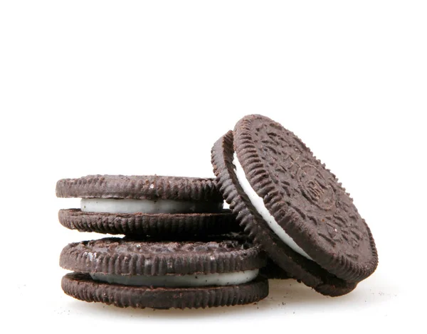 Поморьє Болгарія Квітня 2018 Oreo Ізольовані Білому Тлі Oreo Сендвіч — стокове фото