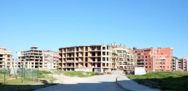 Büyük inşaat alanında - renkli görüntü