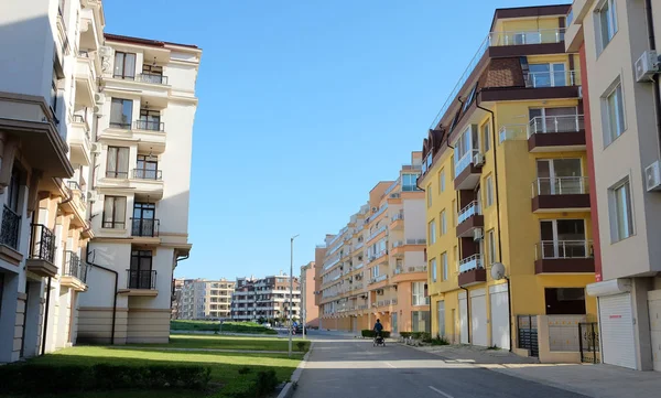 Pomorie Bulgaria April 2018 Tipical Modern Residential Area Pomorie Bulgaria — Stock Photo, Image