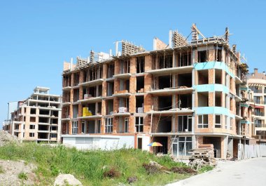 Büyük inşaat alanında - renkli görüntü