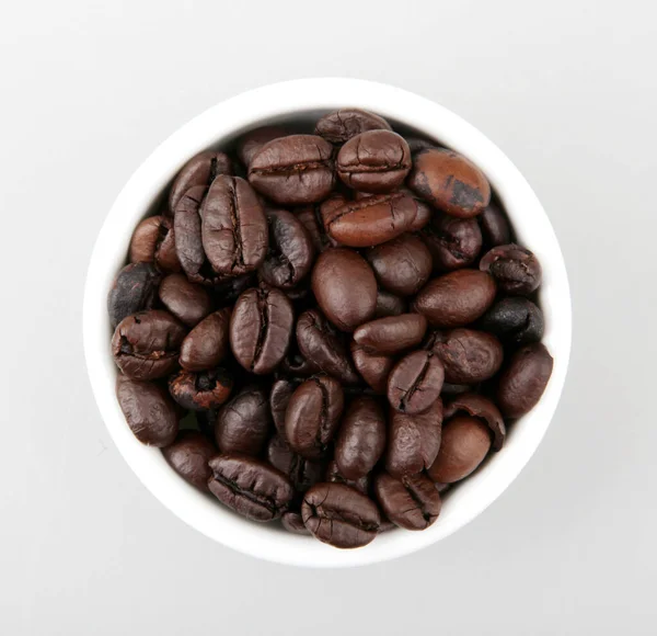 Kávébab izolált fehér — Stock Fotó