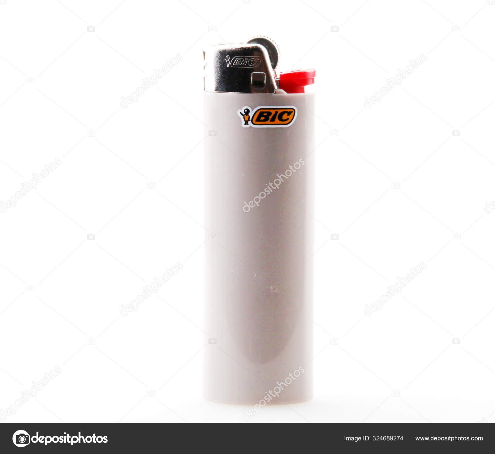 White Bic Lighter