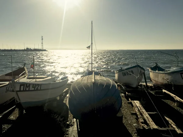 Pomorie Bulgaria December 2019 Pomorie Town Seaside Resort Southeastern Bulgaria — Stock Photo, Image