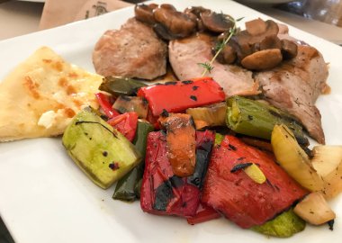 Pork Roast Dinner with Roasted Vegetables