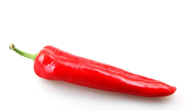 Close Red Chili Pepper White Background Royalty Free Stock Photos