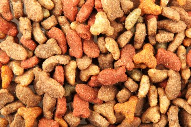 Close-Up Of Dried Pet Food Background