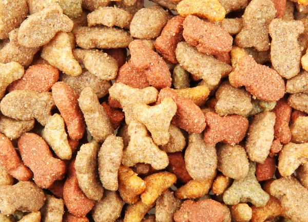 Close Dried Pet Food Background — Stock Photo, Image