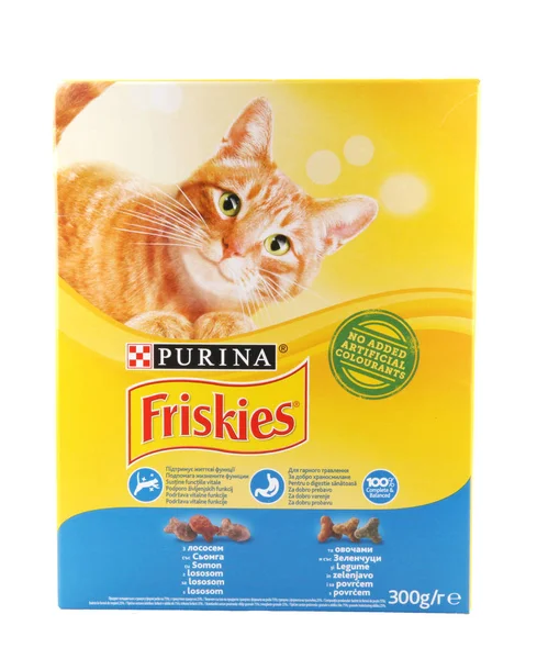 Friskies Brand Wet Dry Cat Food Treats Owned Nestl Purina — Stok fotoğraf