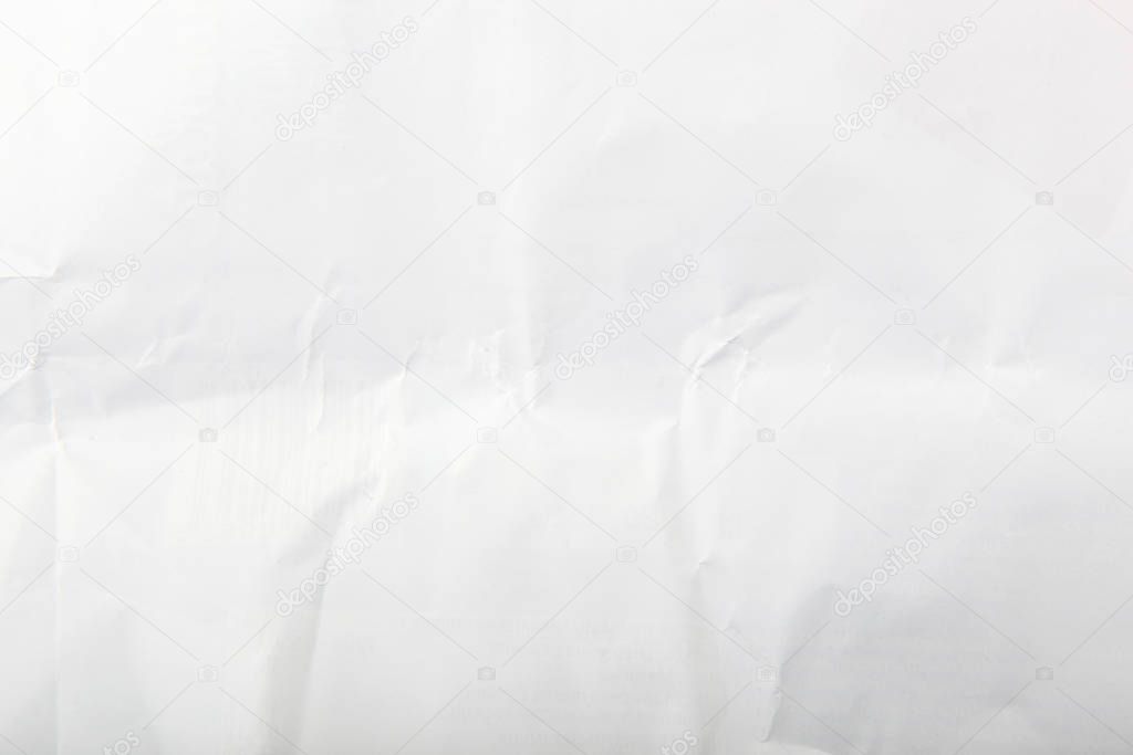 Texture Of Crumpled White Paper