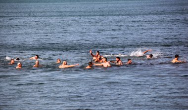 Pomorie, Bulgaria - January 06, 2020: Epiphany in the town of Pomorie. Epiphany is a Christian feast day that celebrates the revelation of God incarnate as Jesus Christ.