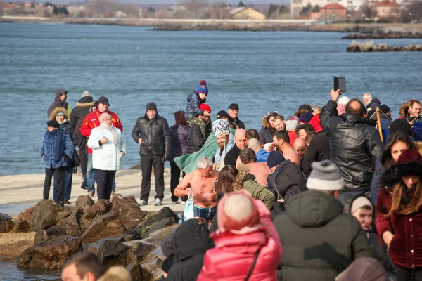 Pomorie Bulgaria January 2020 Epiphany Town Pomorie Epiphany Christian Feast — Stockfoto