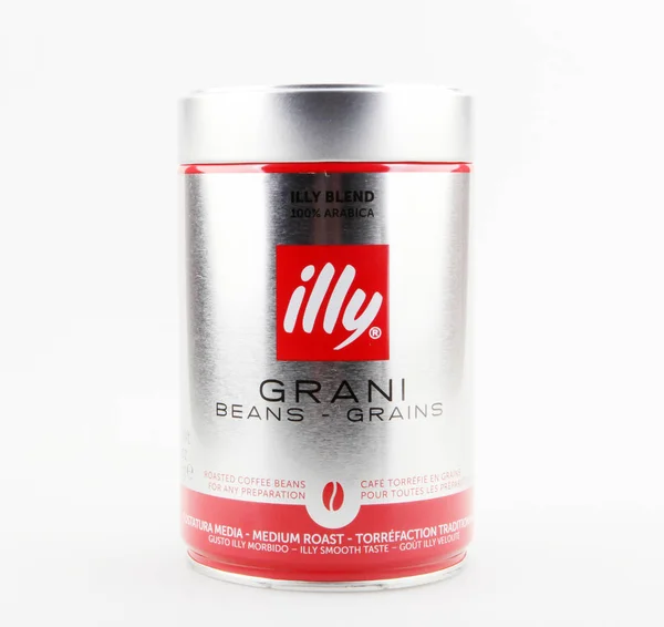 Illy Coffee Beans 250G Isolated White Background Illycaff Italian Coffee — Stock Photo, Image