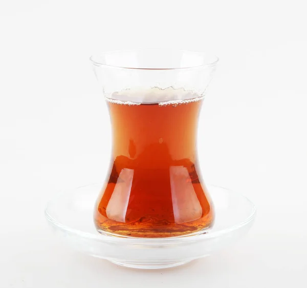 白を基調としたトルコ茶グラス — ストック写真