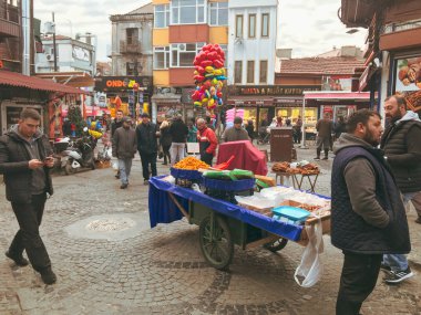 Edirne, Türkiye - 11 Ocak 2020: Edirne, eski adıyla Adrianople, şehir, aşırı batı Türkiye.
