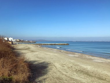 Sahil ve Deniz Parlak Günışığında