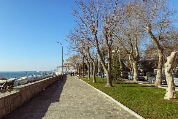 Pomorie Bulharsko Leden 2020 Pomorie Město Přímořské Letovisko Jihovýchodním Bulharsku — Stock fotografie