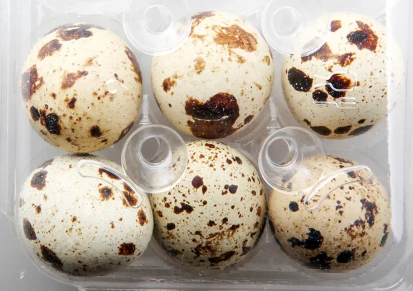 Paketteki Taze Bıldırcın Yumurtalarının Resmi