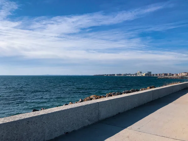 Vista Panorâmica Praia Contra Céu — Fotografia de Stock